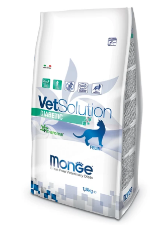Monge VetSolution Cat Diabetic Сухой корм для кошек при сахарном диабете, 1,5 кг