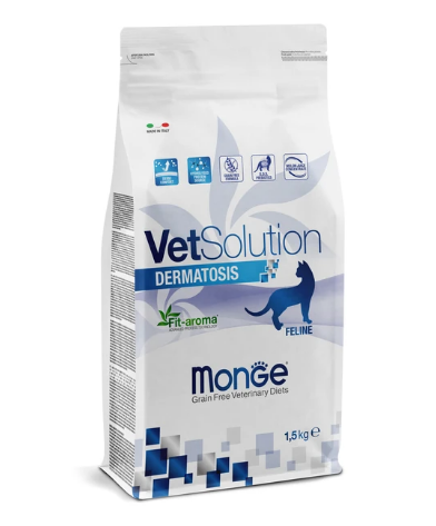 Monge VetSolution Cat Dermatosis Сухой корм для кошек при заболеваниях кожи, 1,5 кг