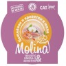Molina влажный корм (ламистер) для взрослых кошек, цыпленок и креветки в желе, 75 г