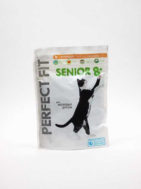 Perfect Fit (Перфект Фит) Senior 8+ - Сухой корм для кошек старше 8 лет с курицей 650 г
