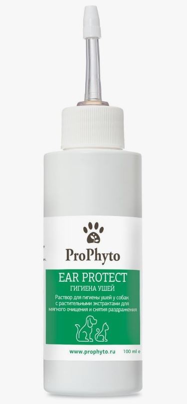 Раствор для гигиены ушей у собак и кошек ProPhyto Ear Protect с противовоспалительными свойствами, 100 мл