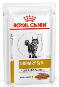 Royal Canin (Роял Канин) Urinary S/O Moderate Calorie Корм влажный для кошек, склонных к набору веса, при мочекаменной болезни, в соусе, 85 г