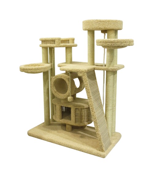 Комплекс-когтеточка с лежанками для кошек "Блуша" 130х75х170 см.