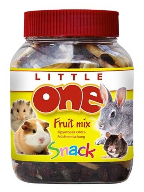 Little One (Литл Ван) Лакомство для грызунов "Фруктовая смесь", 180 г (банка)