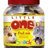Little One (Литл Ван) Лакомство для грызунов "Фруктовая смесь", 180 г (банка)