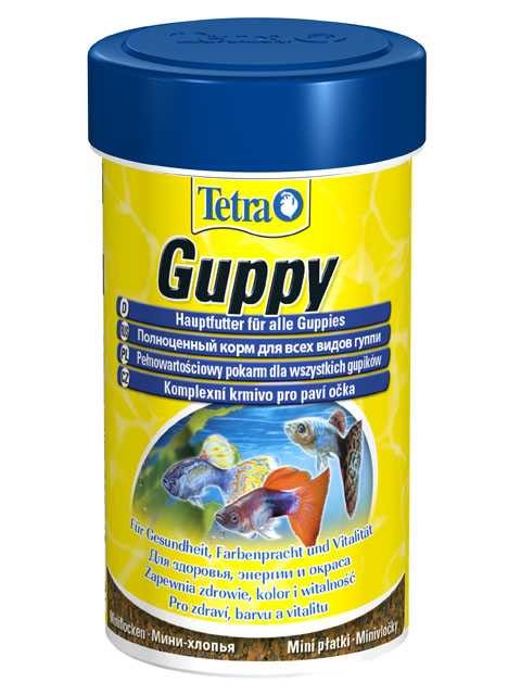 Tetra (Тетра) Guppy mini flakes Корм для небольших гуппи (мини хлопья) 30 г 100 мл