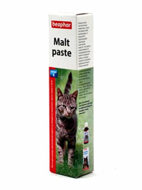 Malt paste мальт-паста для вывода проглоченной шерсти 100 г, Beaphar  