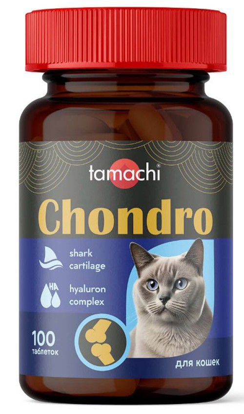 Tamachi Chondro (Тамачи Хондро) Витамины для кошек для суставов, 100 таб.