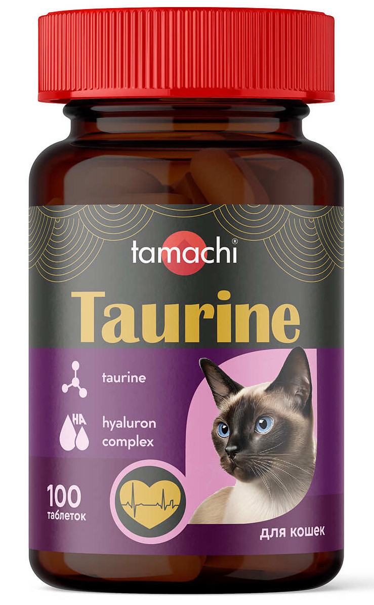 Tamachi Taurin (Тамачи Таурин) Витамины для кошек с таурином, 100 таб.
