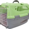 Homepet переноска пластиковая зеленая 48х32х32 см