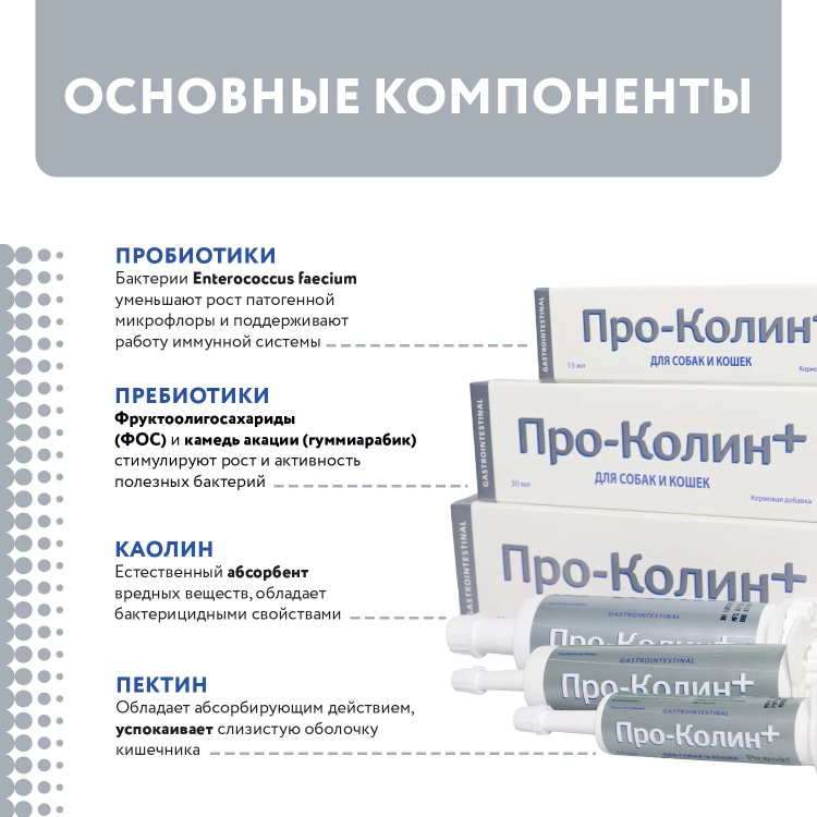 ПроКолин+ кормовая добавка для для кошек и собак, 60 мл (ЗАМЕНА КРИТИСТОП)