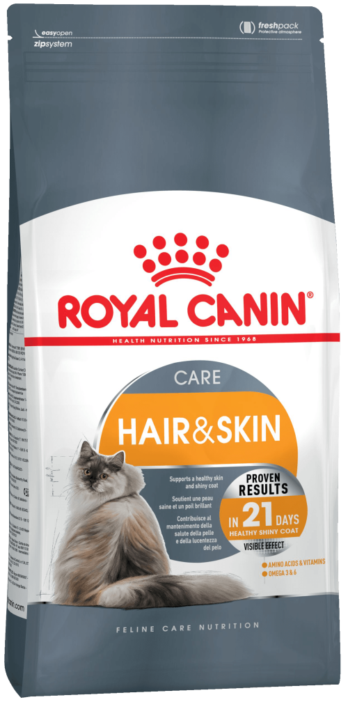 Royal Canin (Роял Канин) Hair&amp;Skin Care 21 Сухой корм для кошек для здоровой кожи и шерсти 400 г