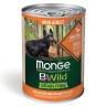MONGE BWild Mini Adult Корм влажный д/собак мелких пород Утка с тыквой и кабачками 400 г