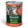 MONGE BWild Adult Корм влаж. д/собак Индейка с тыквой и кабачками 400 г