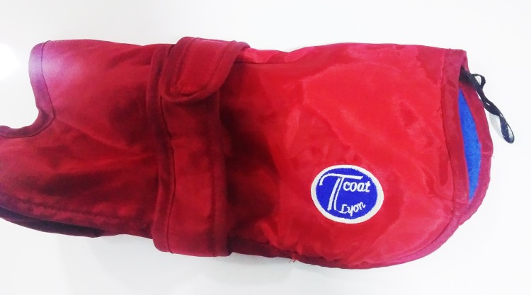Coat lion Попона для собак красная длина 25 см, объем 30-38 см