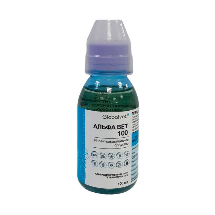 Альфа ВЕТ 11,5% в.к.э., 100 мл, Global-vet