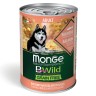MONGE BWild Adult Корм влажный д/собак Лосось с тыквой и кабачками 400 г