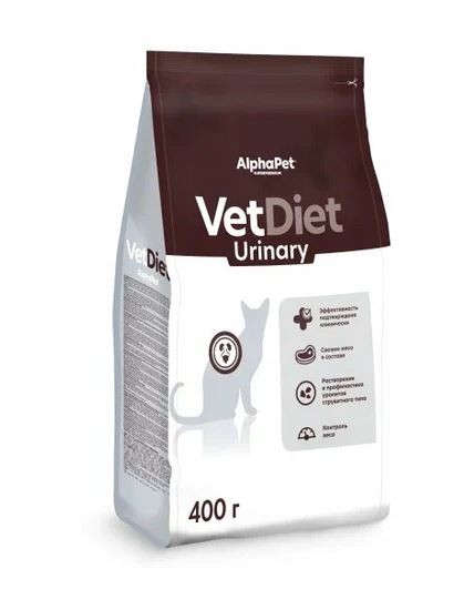 Alpha Pet (Альфа Пет) VetDiet Urinary Adult Сухой корм для взрослых кошек при при заболеваниях почек 400 г
