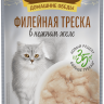 Деревенские лакомства Домашние обеды «Филейная треска» в нежном желе для кошек, 70 г
