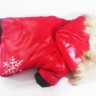 Puppy angel комбинезон теплый красный со снежинкой SM