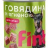 FINT влажный корм для взрослых собак крупных пород с говядиной и ягненком,  850 г