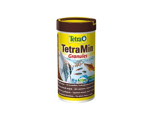 Tetra TetraMin mini granules Корм для небольших декоративных рыб (мини гранулы) 45 г 100 мл