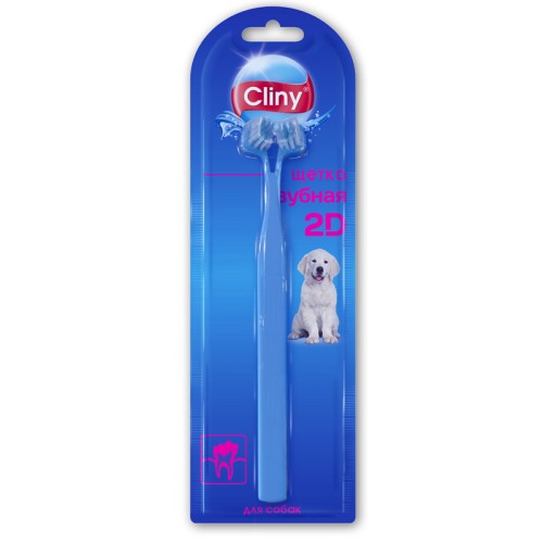 Зубная щетка 2D Cliny (Клини) для собак