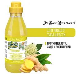 Iv San Bernard Fruit of the Groomer Ginger&Elderbery Шампунь для любого типа шерсти против раздражений и перхоти 500 мл