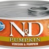 Farmina N&D (Фармина НД) Pumpkin Консервы беззерновые для кошек с олениной и тыквой 70 г