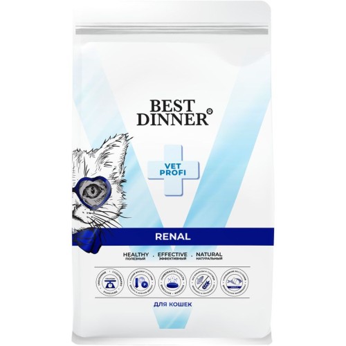 Best Dinner Vet Profi Renal Сухой корм для взрослых кошек при почечной недостаточности