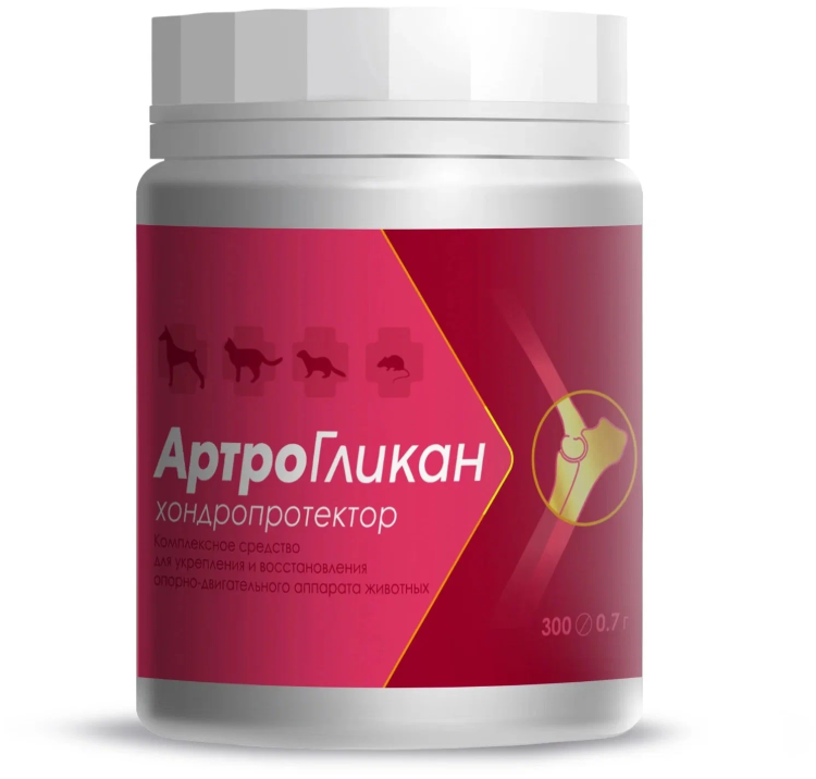 Артрогликан хондропротектор для животных, 300 табл. х 0,7 г