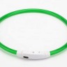 Ошейник светящийся для собак USB (6-ти расцветок) 35 см 