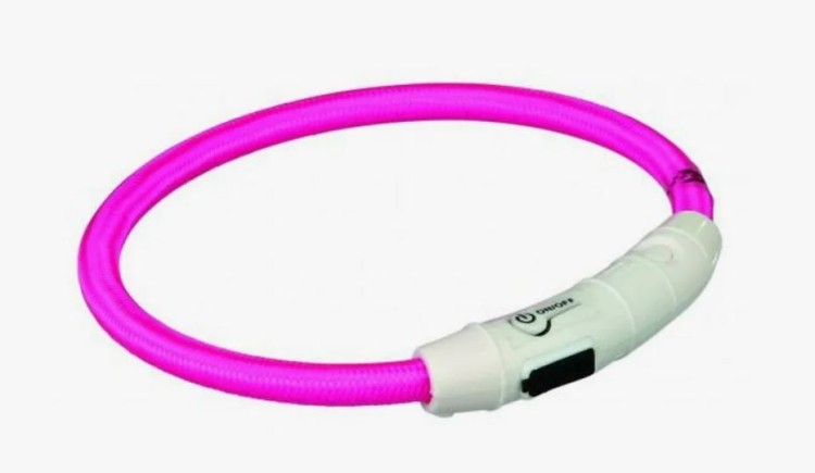 Ошейник светящийся для собак USB (6-ти расцветок) 35 см 