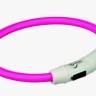 Ошейник светящийся для собак USB (6-ти расцветок) 35 см 