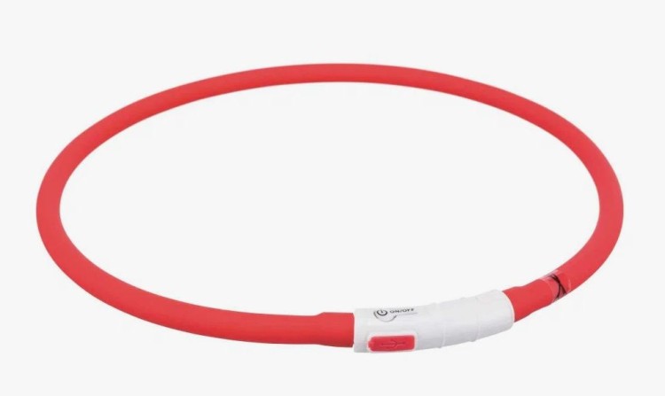 Ошейник светящийся для собак USB (6-ти расцветок) 35 см 