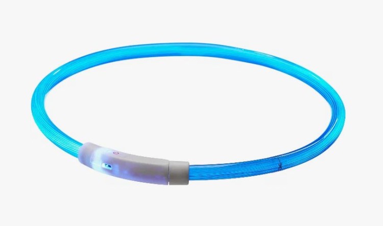 Ошейник светящийся для собак USB (6-ти расцветок) 35 см 