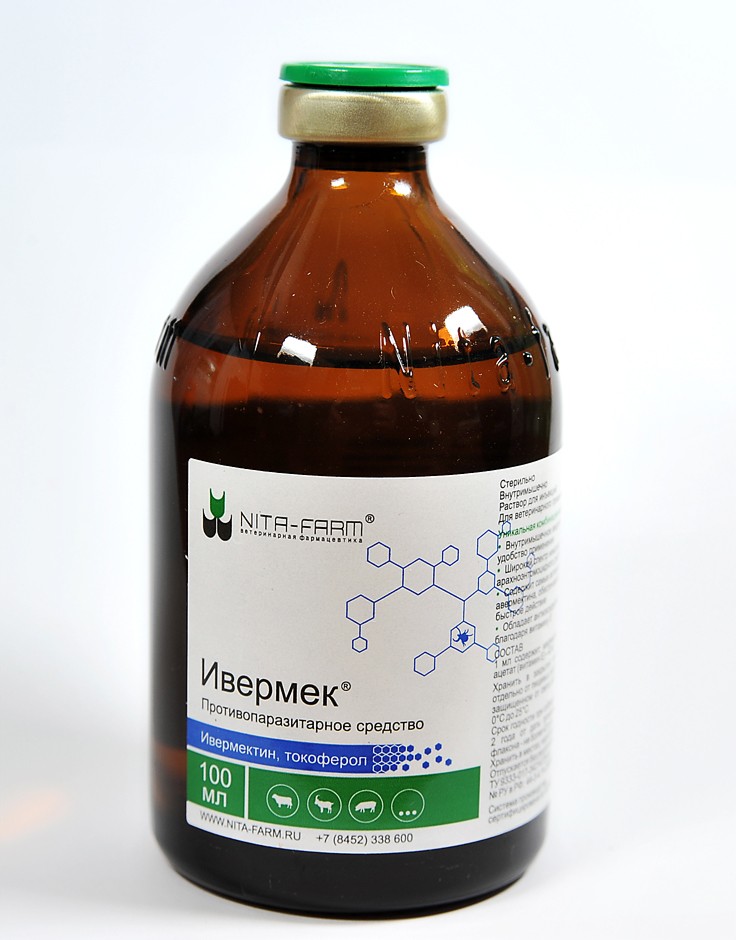 Ивермек р-р для инъекций, 100 мл Nita-farm