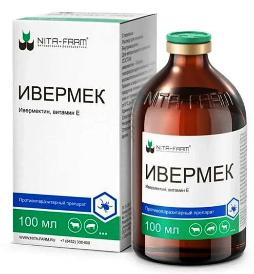 Ивермек р-р для инъекций, 100 мл Nita-farm