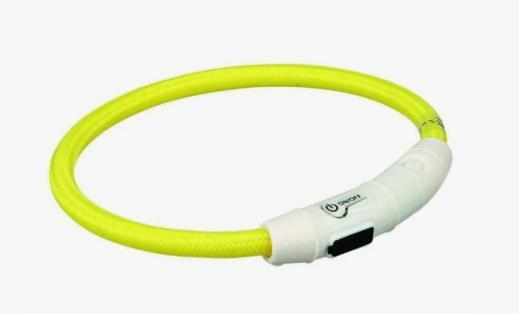 Ошейник светящийся для собак USB (6-ти расцветок) 50 см 