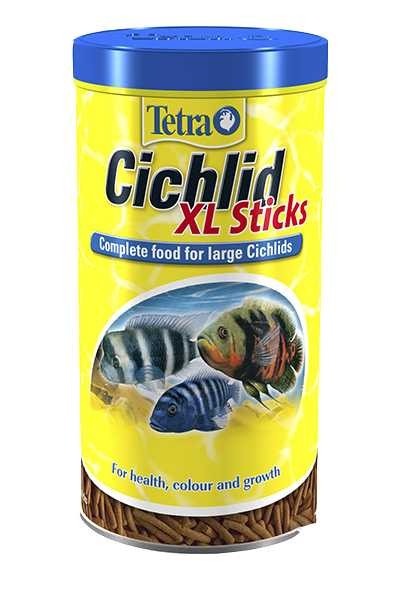 Tetra (Тетра) Cichlid Sticks XL Корм для цихлид и больших аквариумных рыбок (крупные палочки) 160 г 500 мл