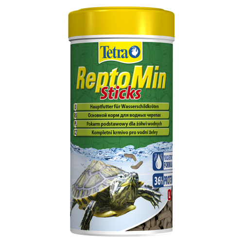 Tetra (Тетра) Reptomin Sticks Корм для всех видов водных черепах (палочки) 60 г 250 мл