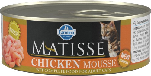Farmina Matisse (Матисс) Консервы для кошек мусс с курицей 85 г
