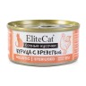 EliteCat консервы для кошек сочные кусочки "Курица с креветкой", 85 г