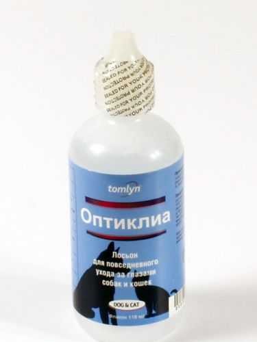 Оптиклиа лосьон для глаз кошек и собак