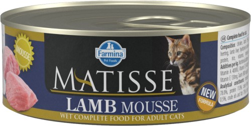 Farmina Matisse (Матисс) Консервы для кошек мусс с ягненком 85 г