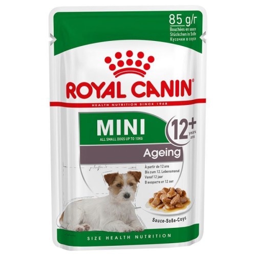 Royal Canin (Роял Канин) Mini Ageing 12+ Пауч для собак мелких пород старше 12 лет, в соусе 85 г 