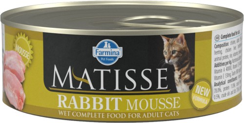 Farmina Matisse (Матисс) Консервы для кошек мусс с кроликом 85 г