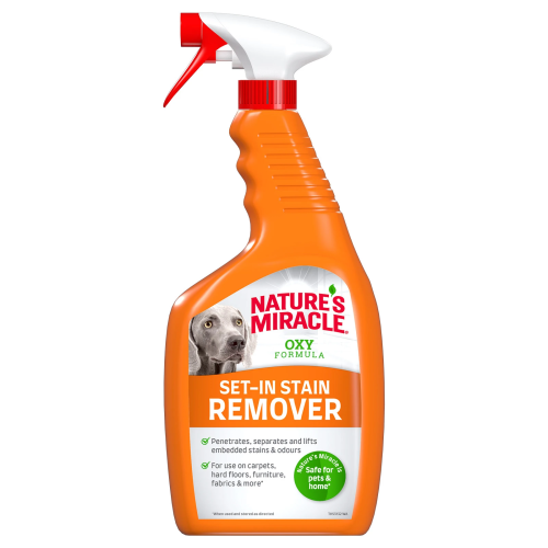 Nature's Miracle Dog Oxy Formula Set-in Stain Remover Уничтожитель пятен и запахов от собак, спрей 709 мл