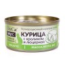 EliteCat консервы для кошек Мусс «Курица с кроликом и люцерной», полнорационный, 80 г 