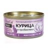 EliteCat консервы для кошек Мусс «Курица и пробиотики», полнорационный, 80 г